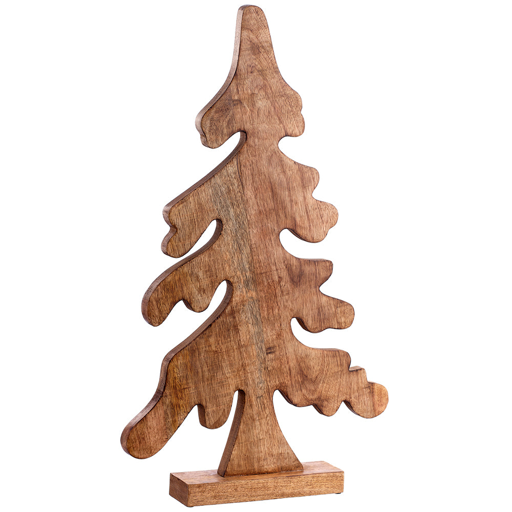 31.5" Wood Fir Tree