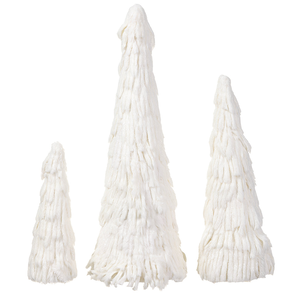 Fuzzy Friend Cone Tree Set of 3