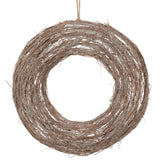 17" Iced Twig Hanging Wreath Chandelier