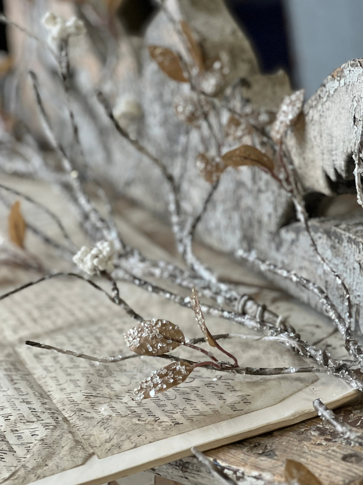 5' Icy Birch Berry & Leaves Garland