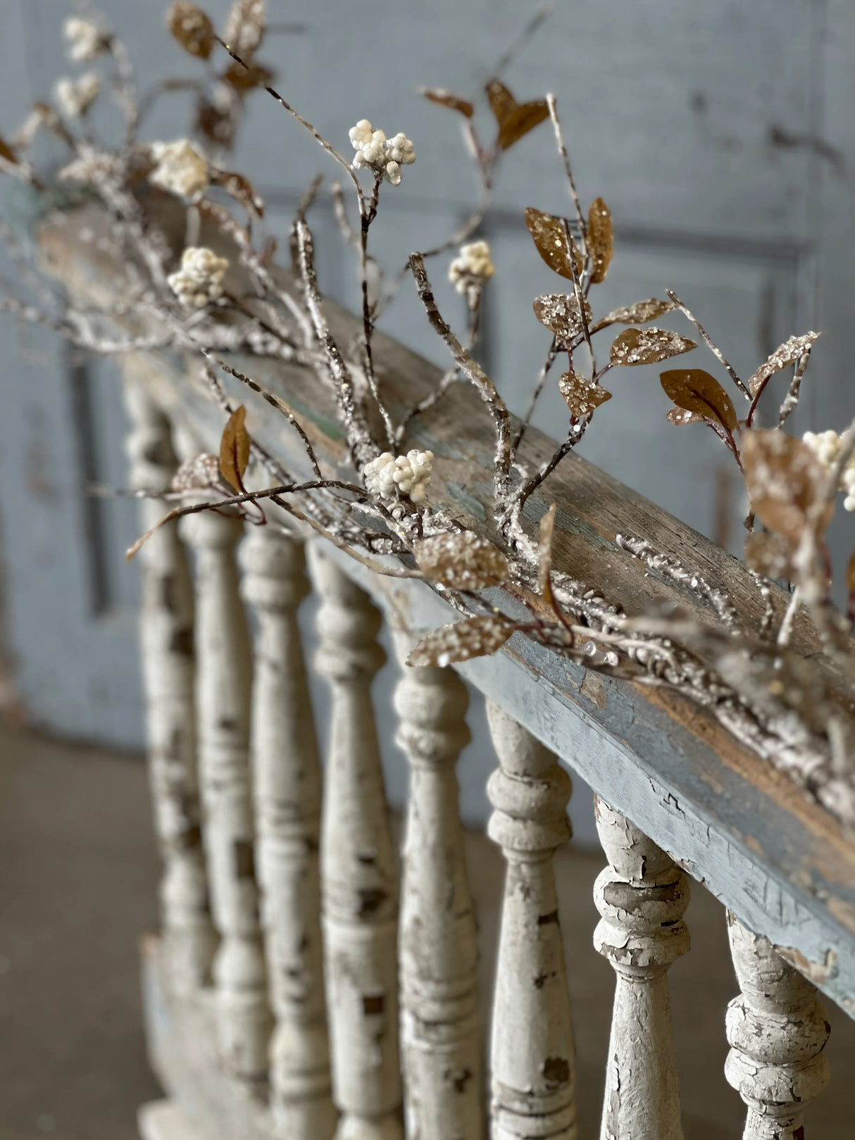 5' Icy Birch Berry & Leaves Garland