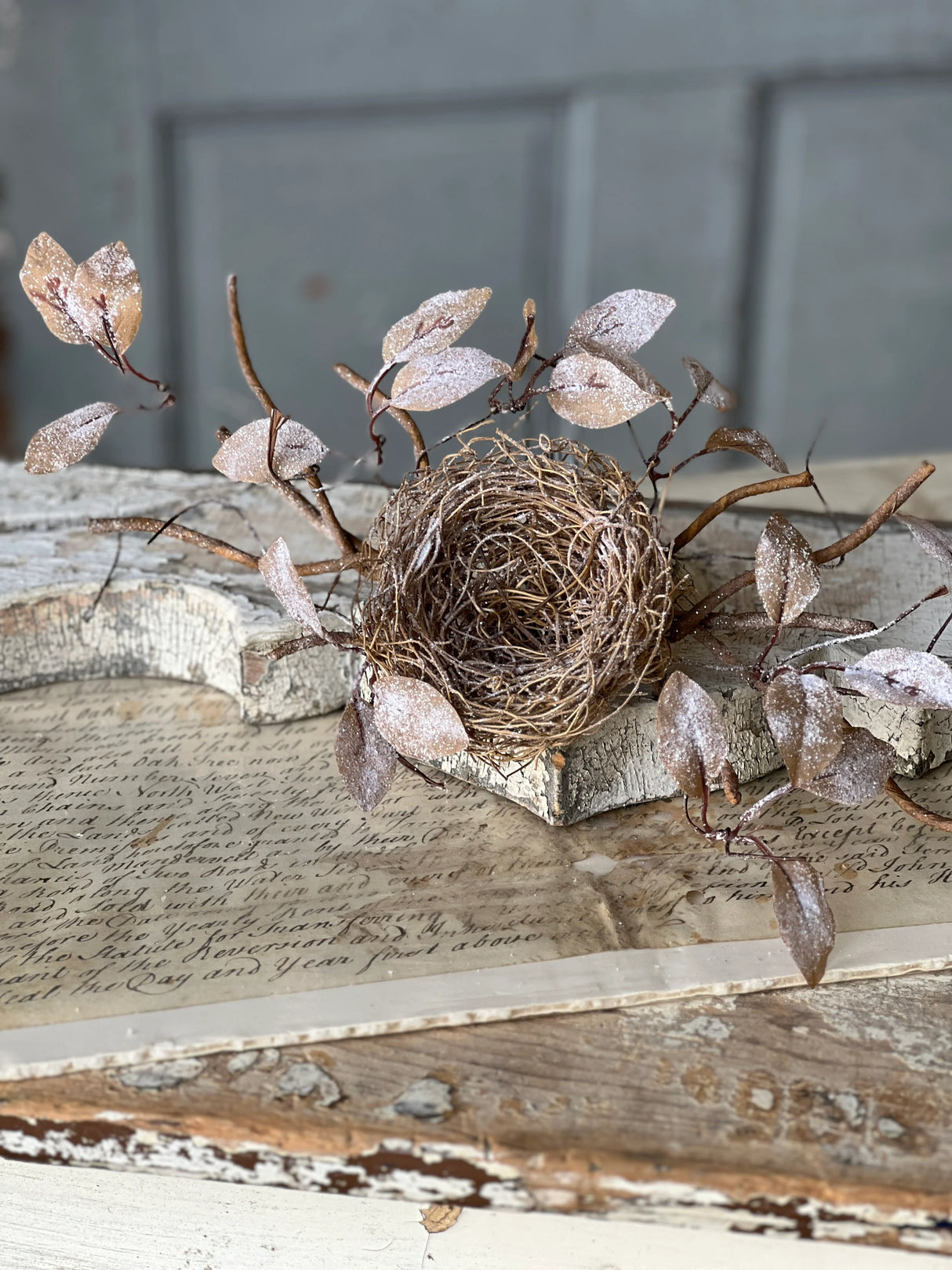 Icy Barren Nest & Leaves