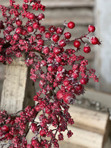 14" Iced Imperial Berry Candle Ring