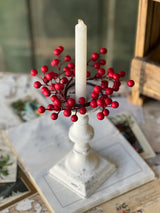 7" Small Matte Weatherproof Berry Candle Ring