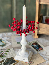 7" Small Matte Weatherproof Berry Candle Ring