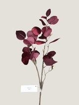 Burgundy Glamour Velvet Eucalyptus Spray