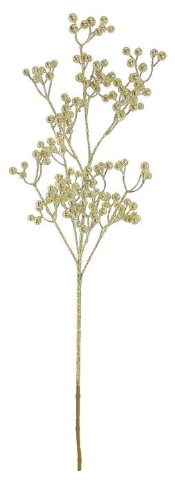 Gold Glittered Berry Spray