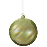 4.75" Green Glass Ornament