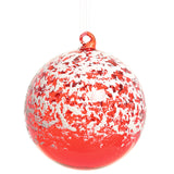 Snowed Glass Ball Ornament