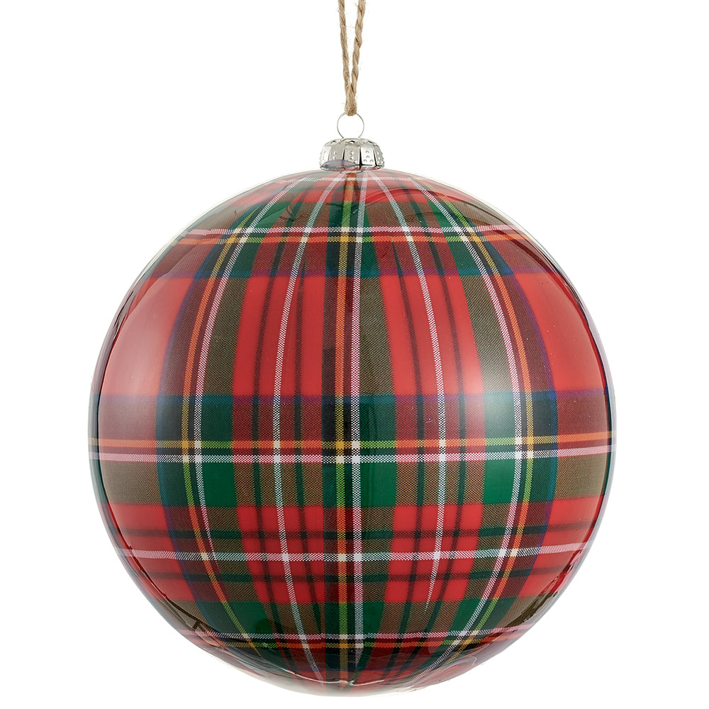 Plaid Yuletide Ornament