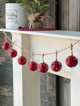 Red Jubilant Jingle Bell Garland