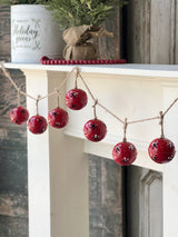 Red Jubilant Jingle Bell Garland