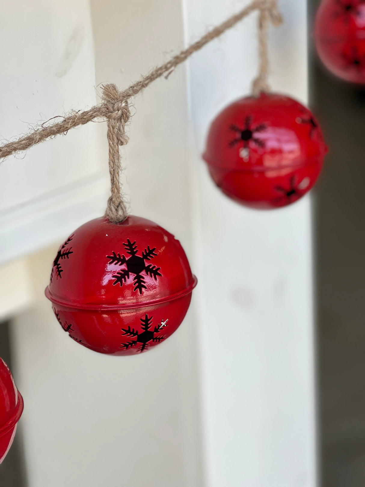 Red Jubilant Jingle Bell Garland