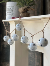 White Jubilant Jingle Bell Garland