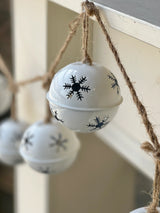 White Jubilant Jingle Bell Garland