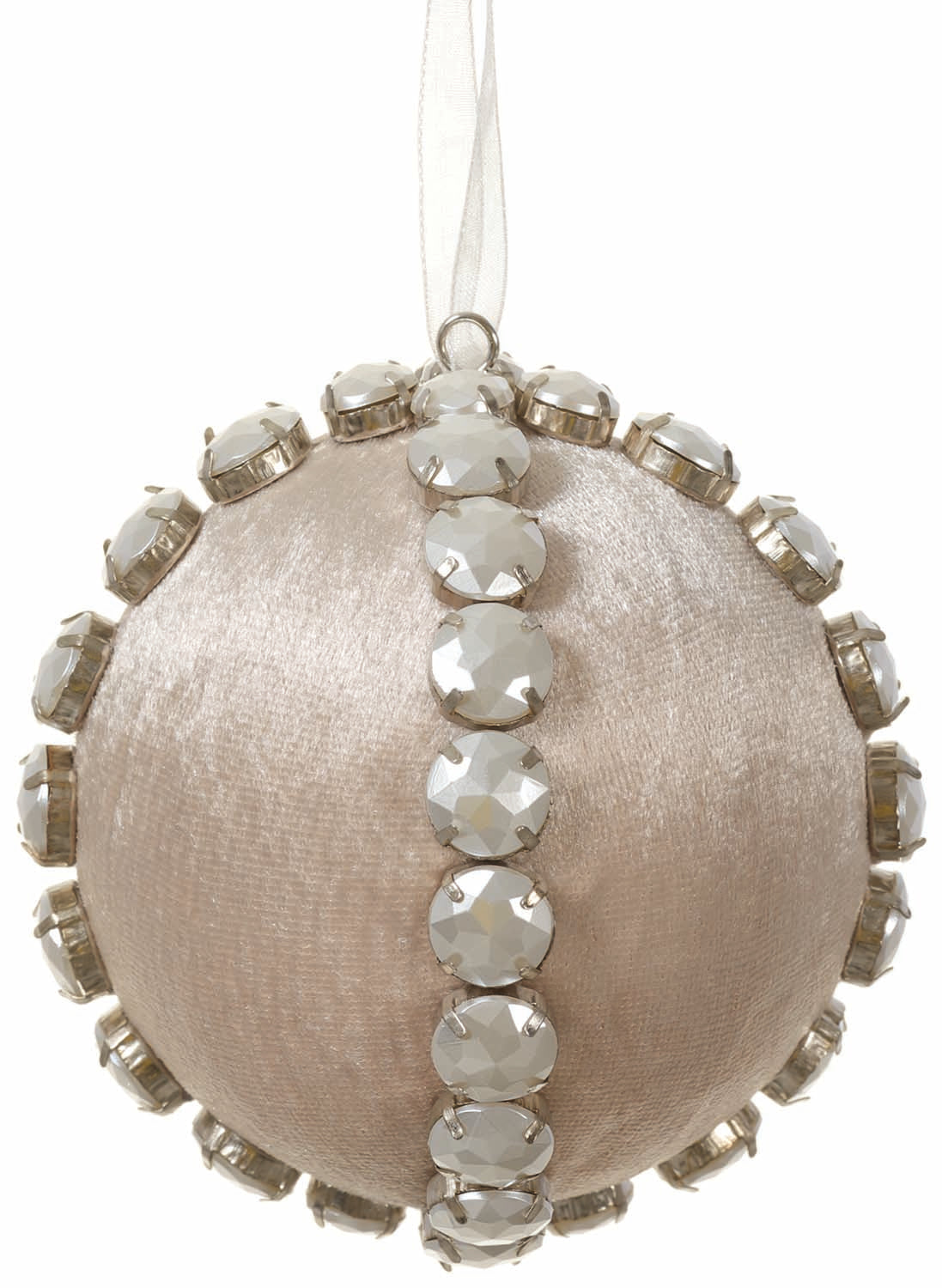 Pearl Fabric Ball Ornament