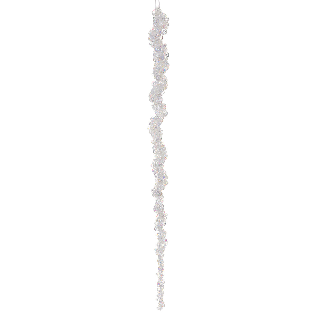 Opal Beaded Icicle Ornament