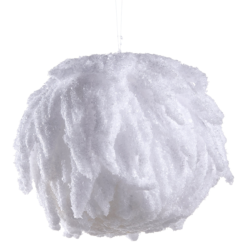 Layered Snowed Ball Ornament