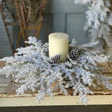 Snowy Hemingway Fir Candle Ring