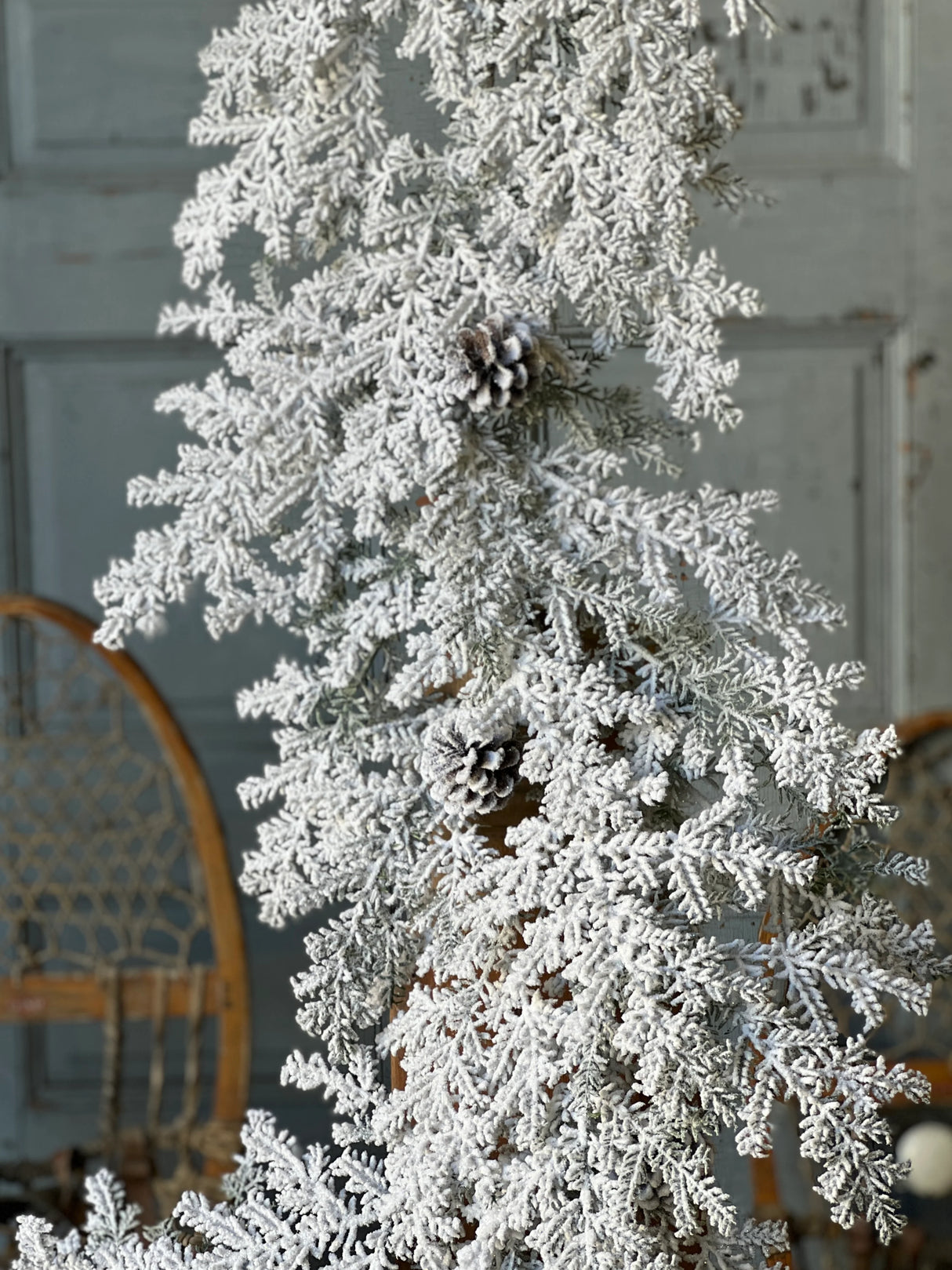 6' Snowy Hemingway Fir Garland