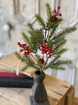 White Spruce & Berries Pick