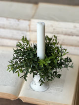 New England Boxwood Candle Ring