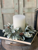 Iced Calgary Holly Candle Ring