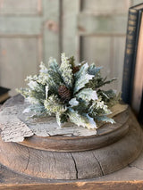 Iced Calgary Holly Half Sphere