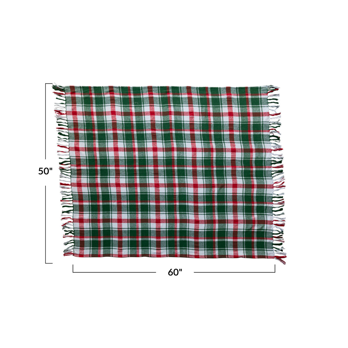 Holiday Brushed Cotton Flannel Throw