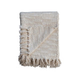 Gold Threaded Woven Throw Blanket