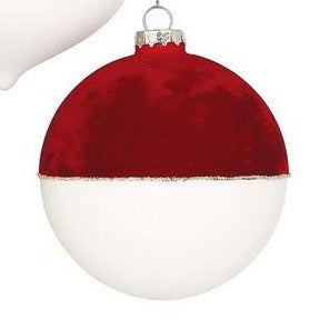 Flocked & Matte Ornament - 3 Styles