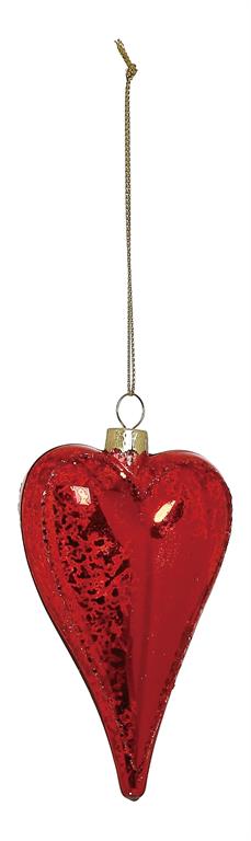 Glass Heart Ornament