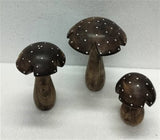 Dotted Dark Wood Mushroom