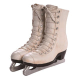 Resin White Ice Skates Planter