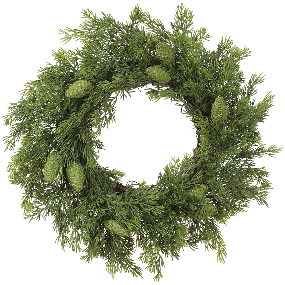 Soft Cedar Cone Wreath