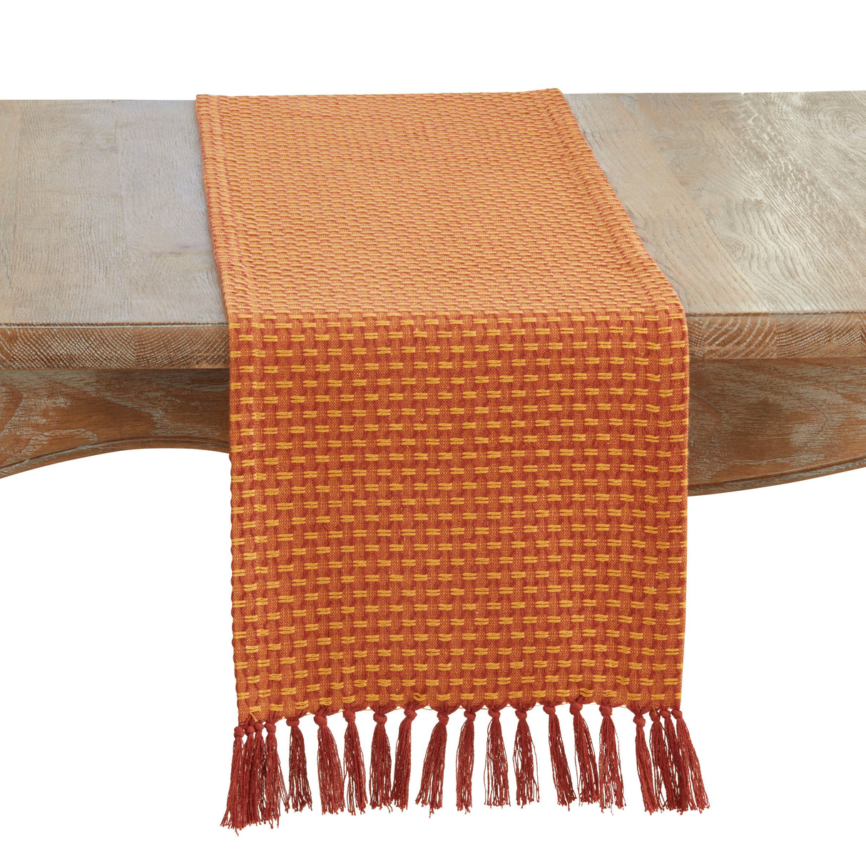 Recycled Orange Woven Table Runner