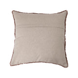 Textural Embroidered Cotton Pillow
