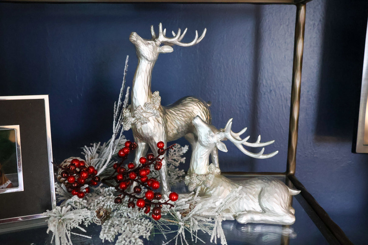 Resin Silver Reindeer- 2 Styles