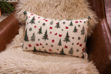 Ivory Christmas Tree Pillow- 2 Sizes