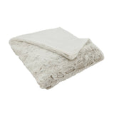 Natural Faux Fur Throw