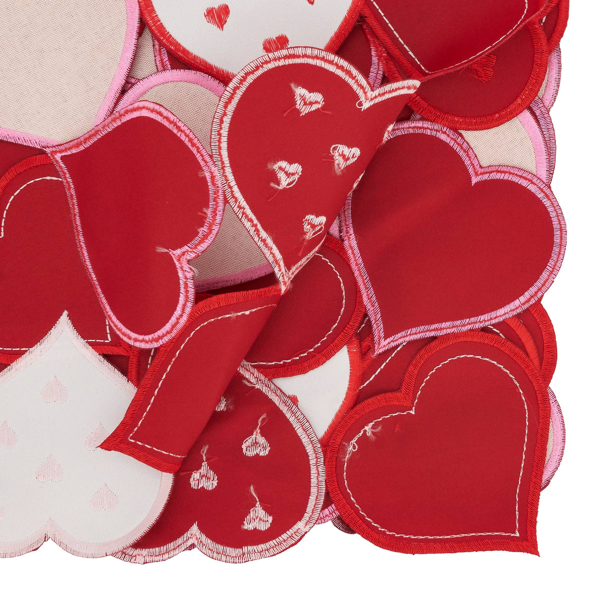 Romantic Hearts Cutout Table Runner