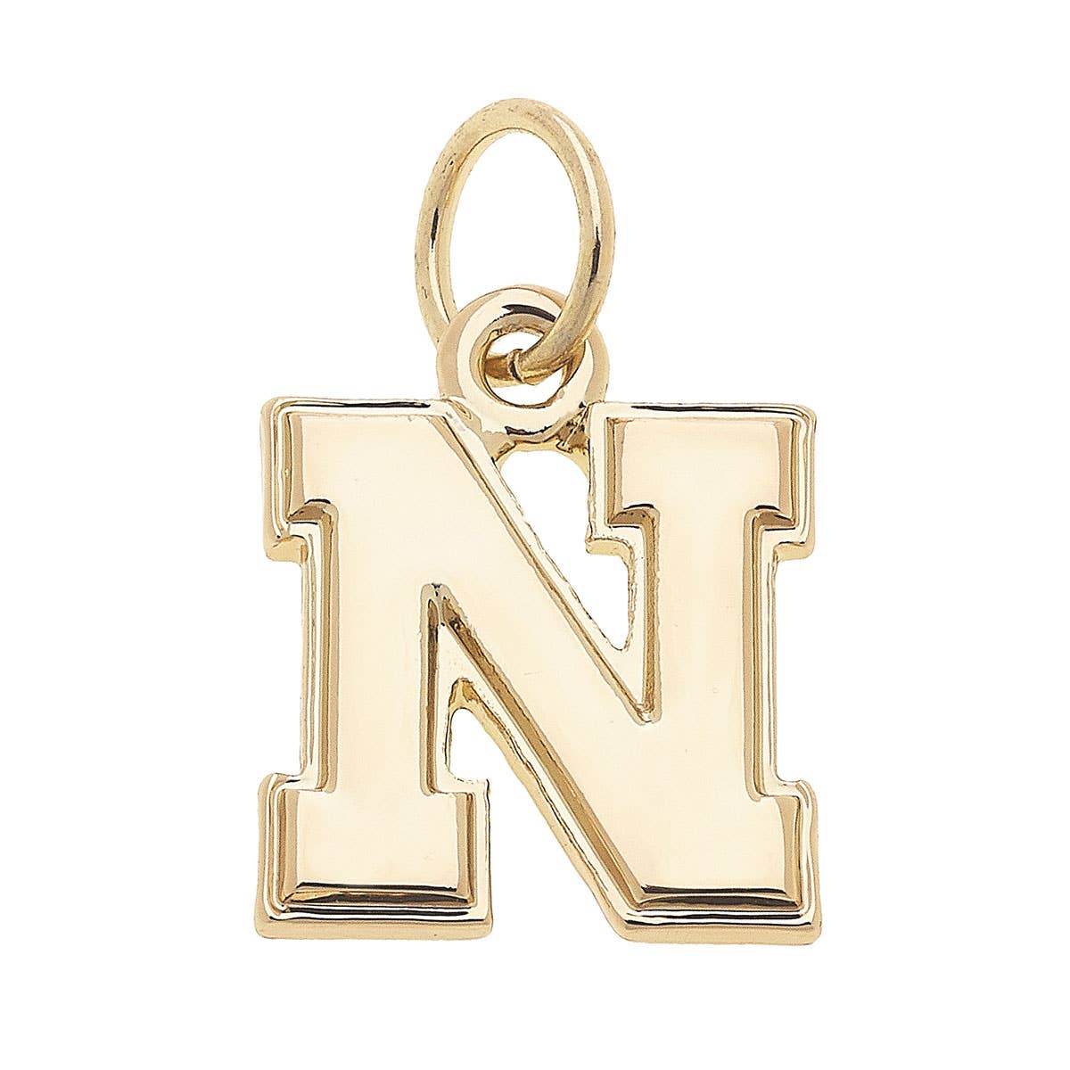 Nebraska Cornhuskers Shiny Gold Logo Charm