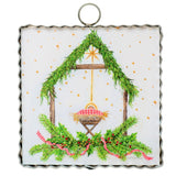 Gingham Nativity Mini Art