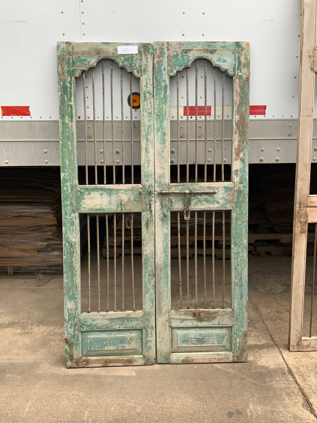 Vintage Iron Bar Door Panels