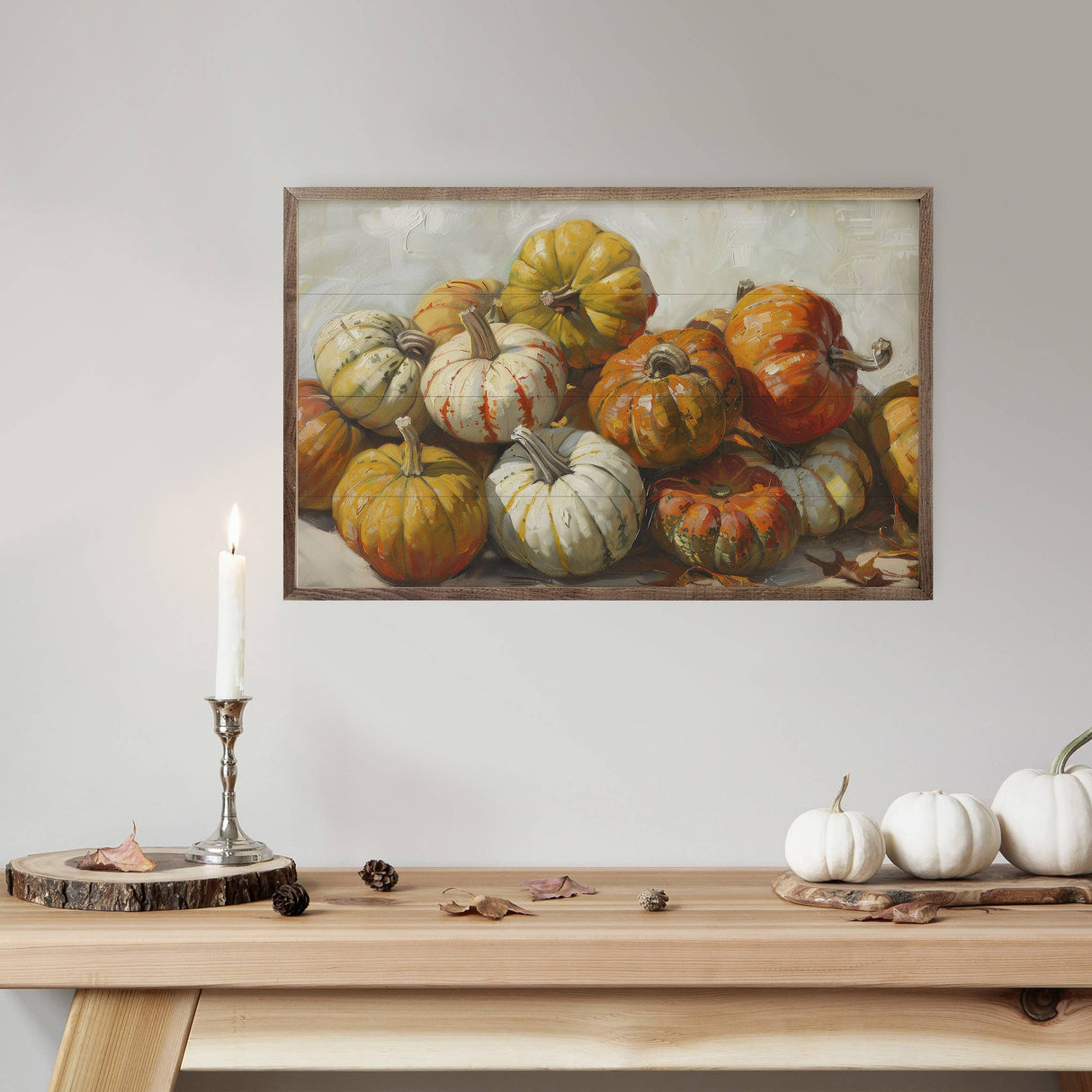 Pumpkin Mound Wood Art