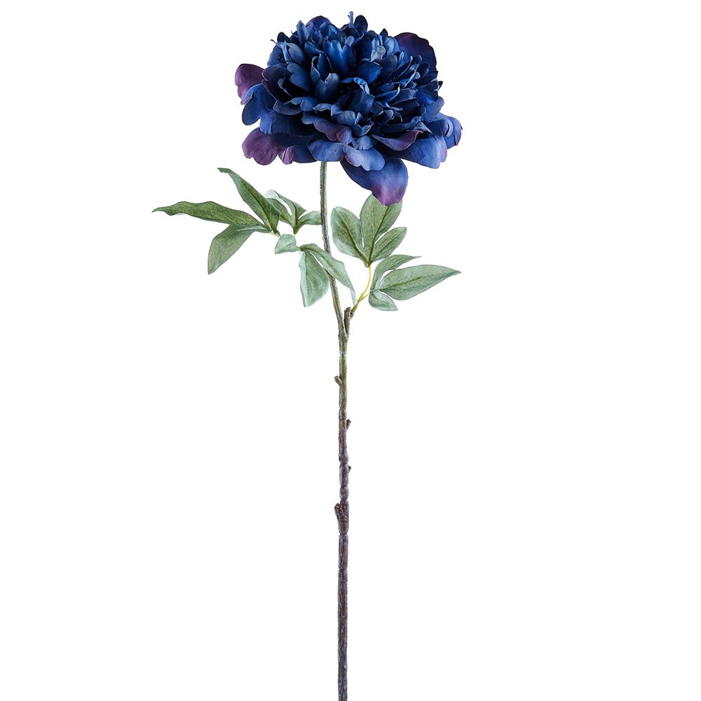 Rich Blue Peony Spray