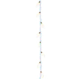 6' Lighted Iridescent Bulb Tinsel Garland