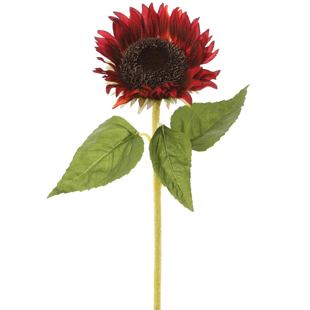 New Bloom Red Sunflower Spray