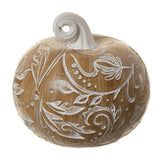5.5" Resin Carved Pumpkin