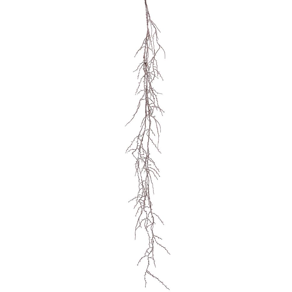 57" Flocked Twig Garland